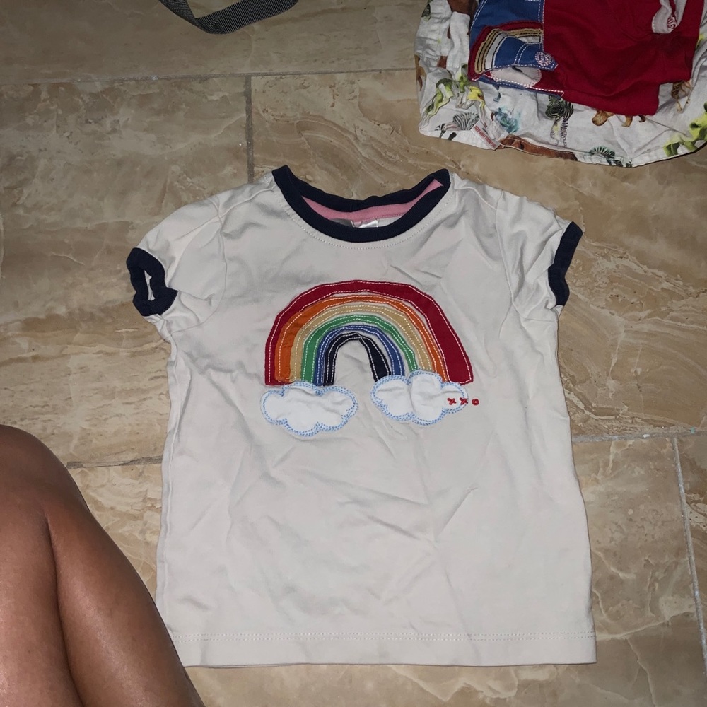 Hanna andersson rainbow ringer retro tee 90 3